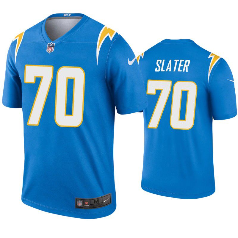 Men Los Angeles Chargers 70 Rashawn Slater Nike Powder Blue Legend NFL Jersey